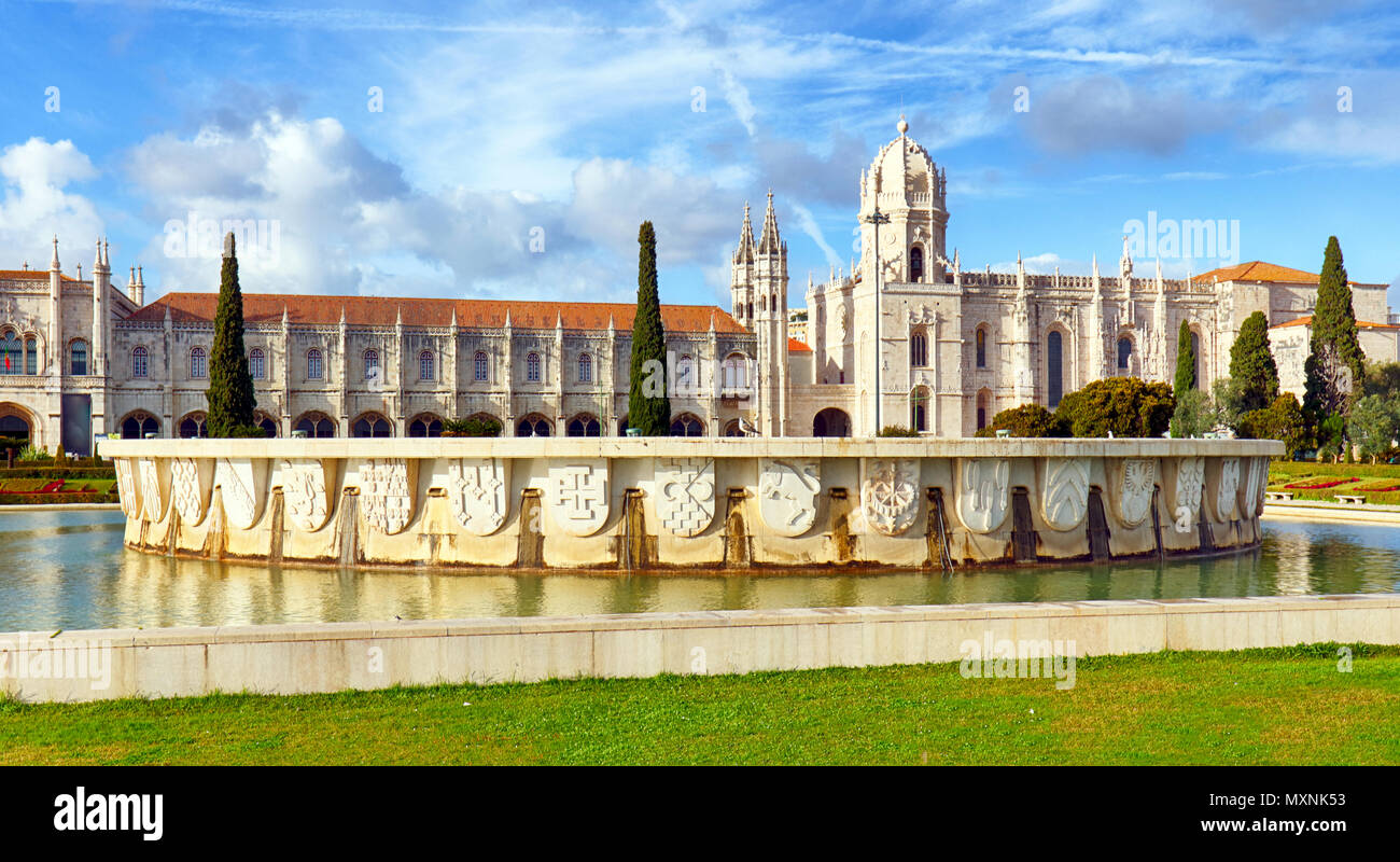 Lissabon, Hieronymus-Kloster oder Hieronymuskloster, Portugal Stockfoto