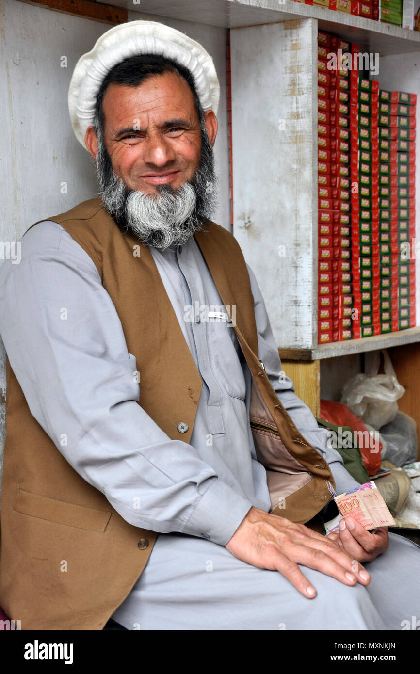 Pakistan, Chitral, Alter Markt Stockfoto