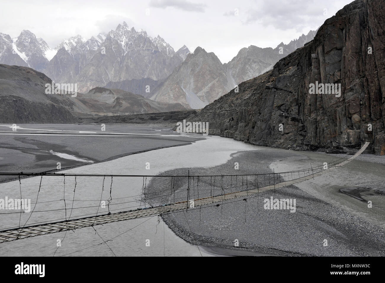Pakistan, Hunza Tal, Landschaft Stockfoto