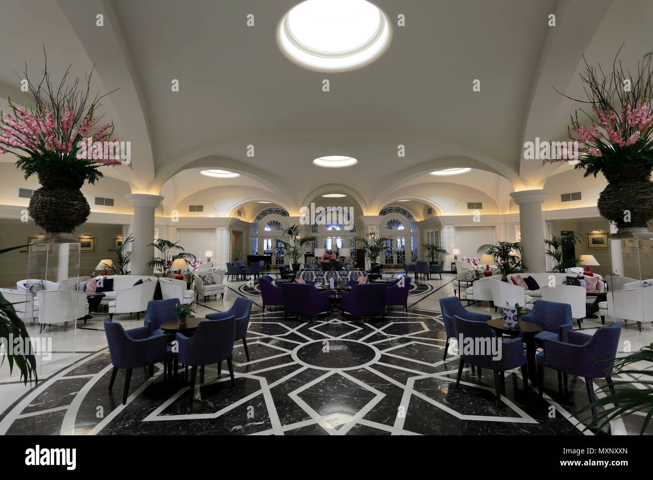 Innenraum des Phoenicia Hotel floriana Valletta, Malta. Stockfoto