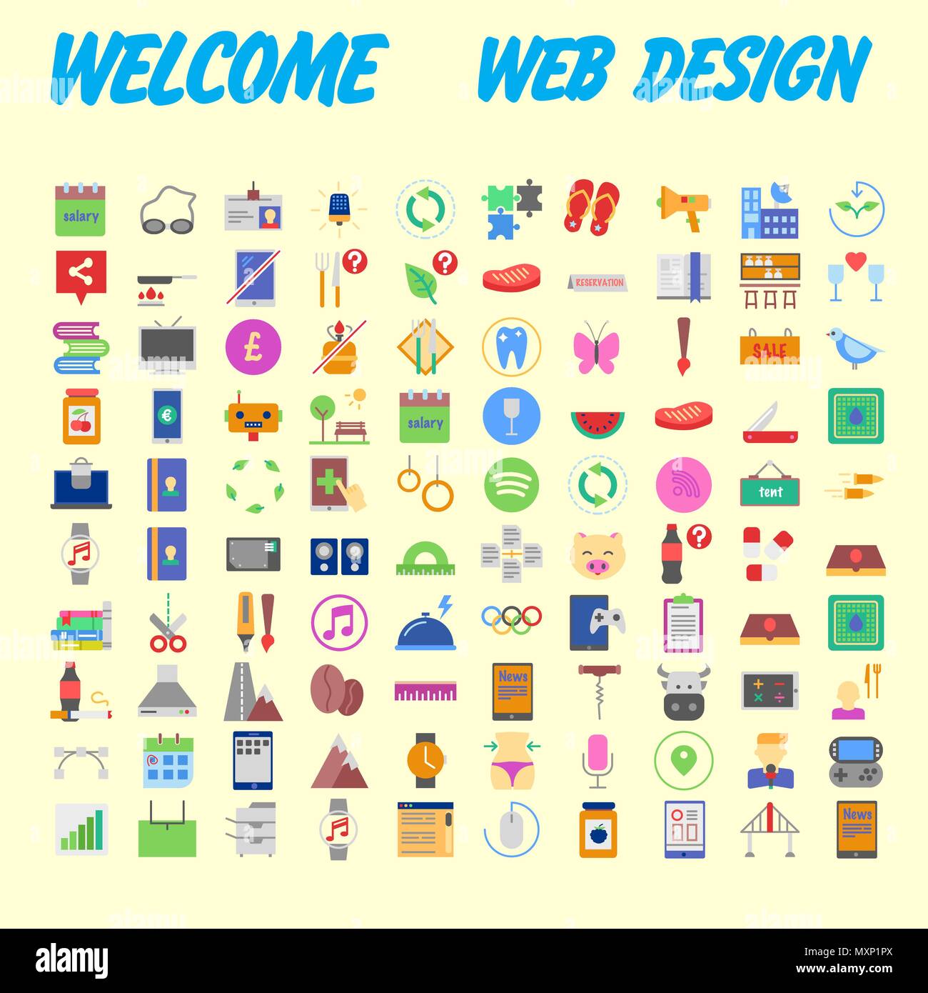 Cartoon bunte flauschige Kugeln Zeichen. Vektor furry Emoji eingestellt. Isolierte Symbole auf den Hintergrund. Vector Illustration Stock Vektor