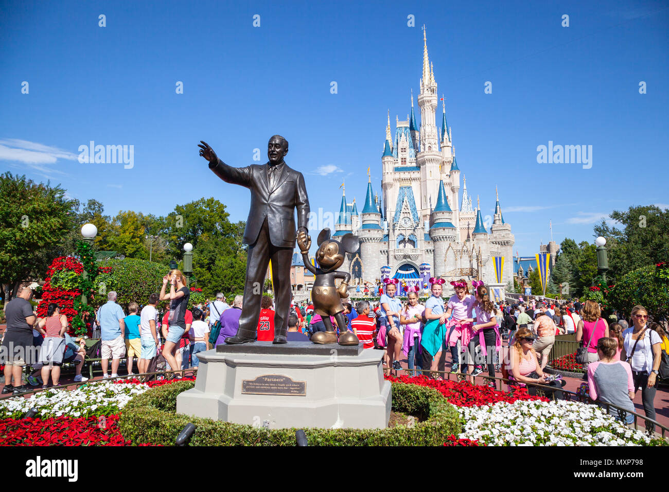 Eine Ansicht Von Disneyland Florida United States Stockfotografie Alamy