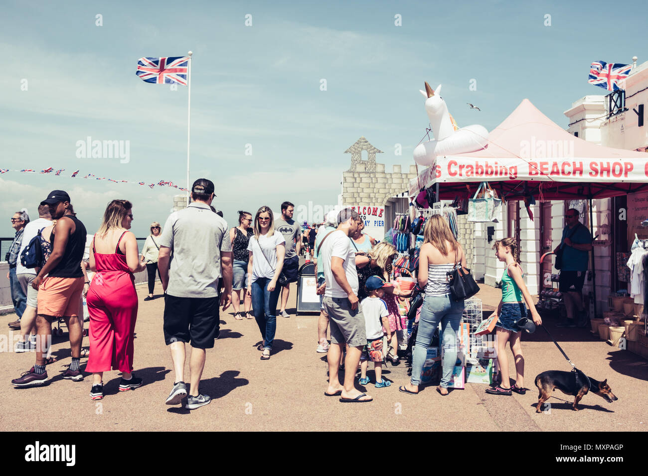 Die Seebrücke, Herne Bay Kent UK Stockfoto