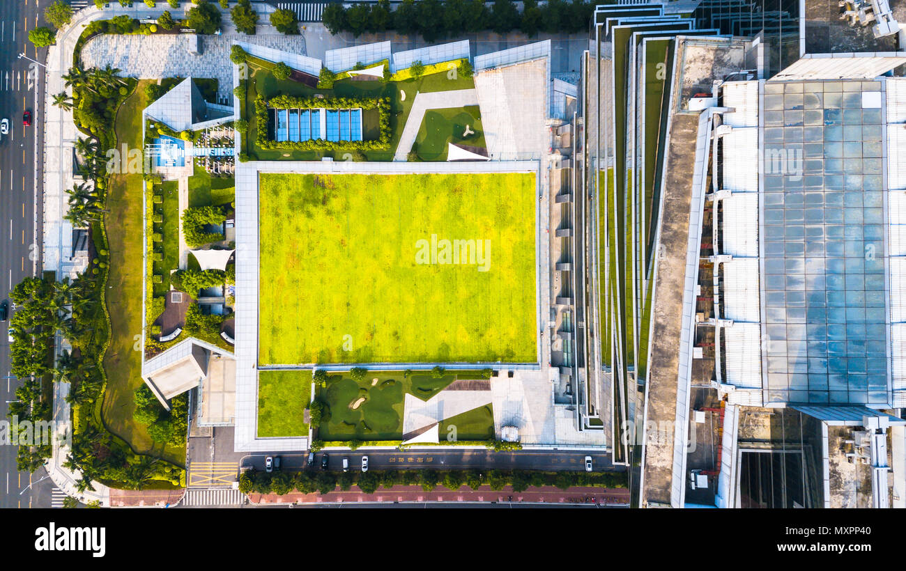 Luftbild von Guangzhou, China Stockfoto