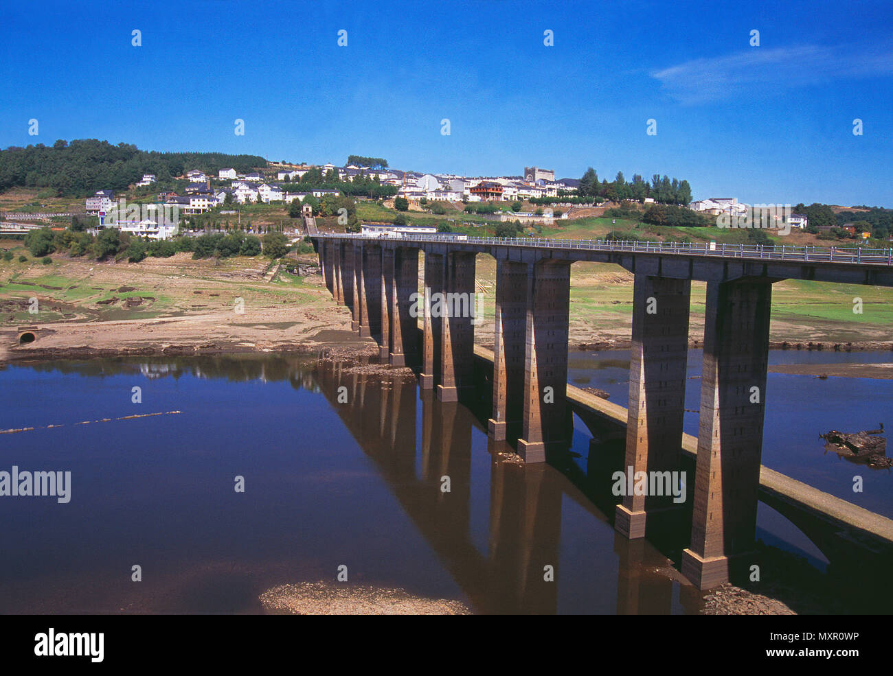 Übersicht. Poio, Provinz Lugo, Galizien, Spanien. Stockfoto