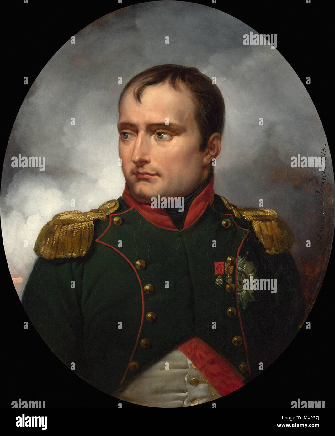 Emile Jean Horace Vernet - der Kaiser Napoleon I. Stockfoto