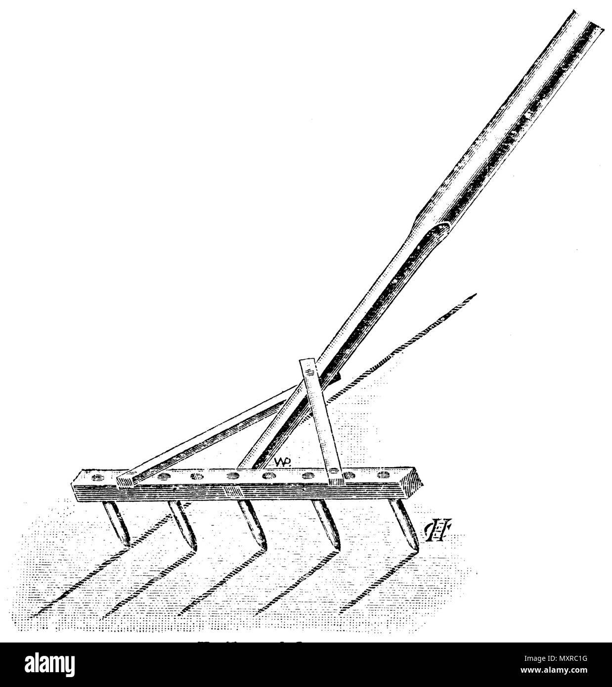 Serie Abzieher, C. F. H.; C.F.H. 1915 Stockfoto