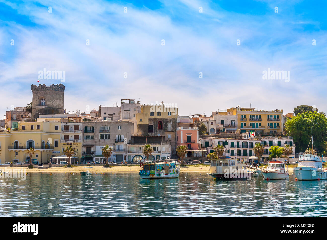 Forio ist die zweite große Stadt Ischia, Italien Stockfoto