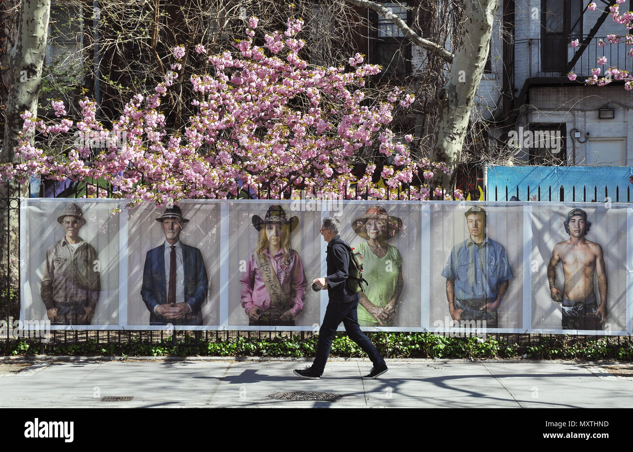 Auf fine art Portraits auf der Straße, Manhattan, NYC Stockfoto