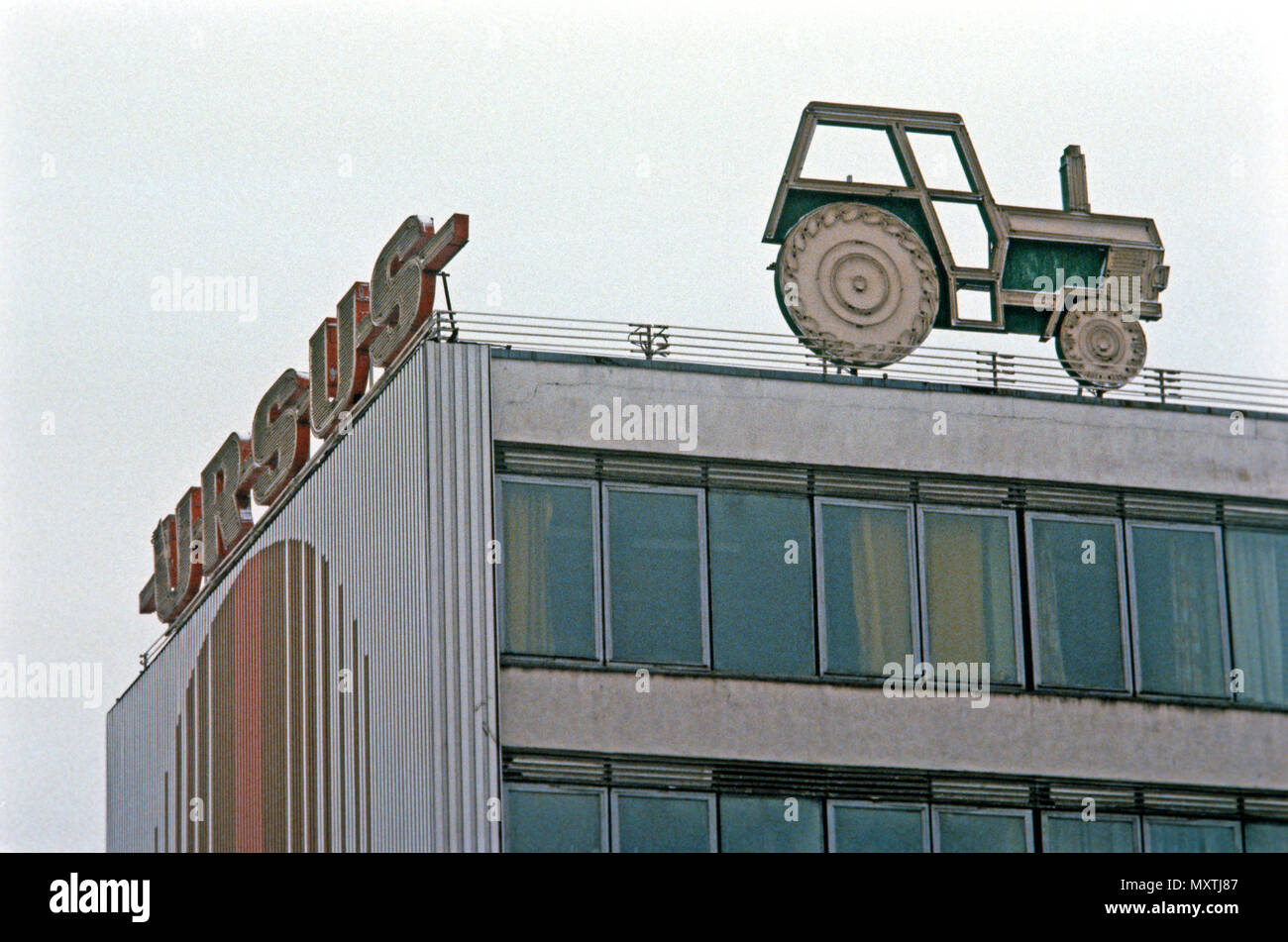 URSUS Traktor Fabrik, Lubin, Polen Stockfoto