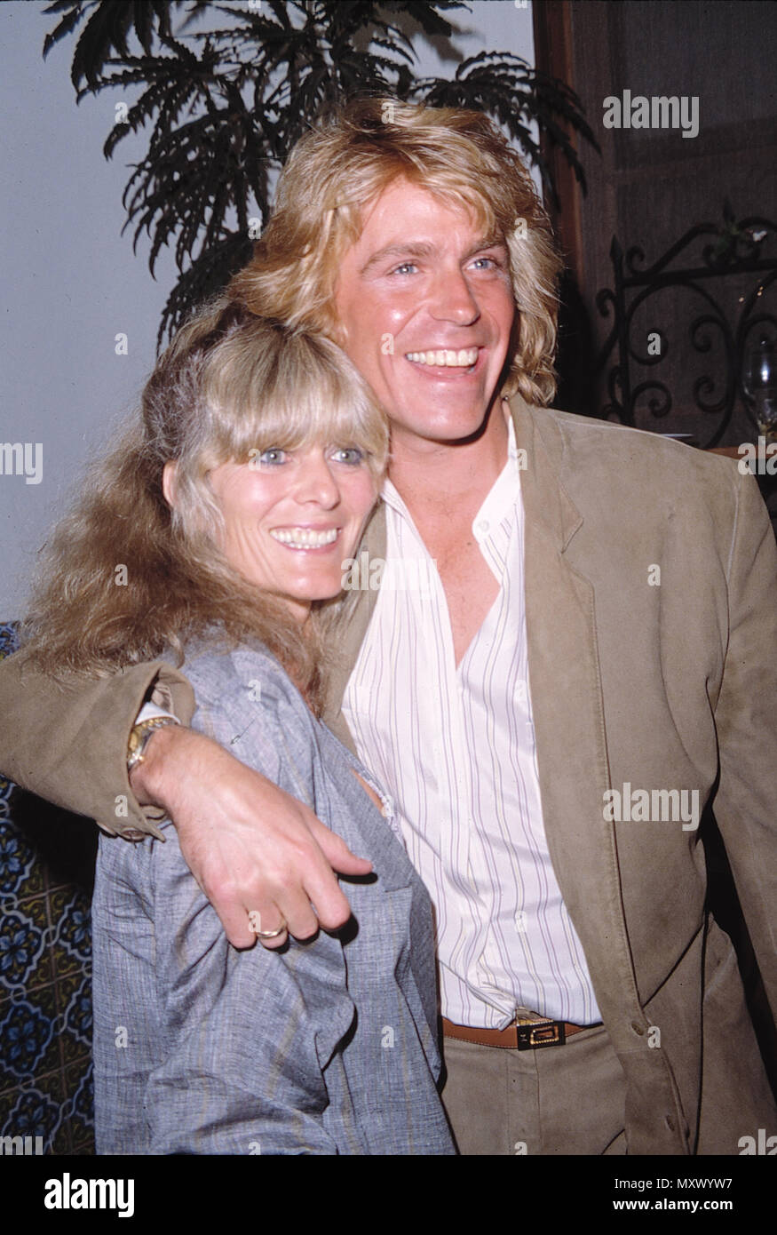 Jeff Conaway & Rona Newton John in Los Angeles. Quelle: Walter McBride/MediaPunch Stockfoto