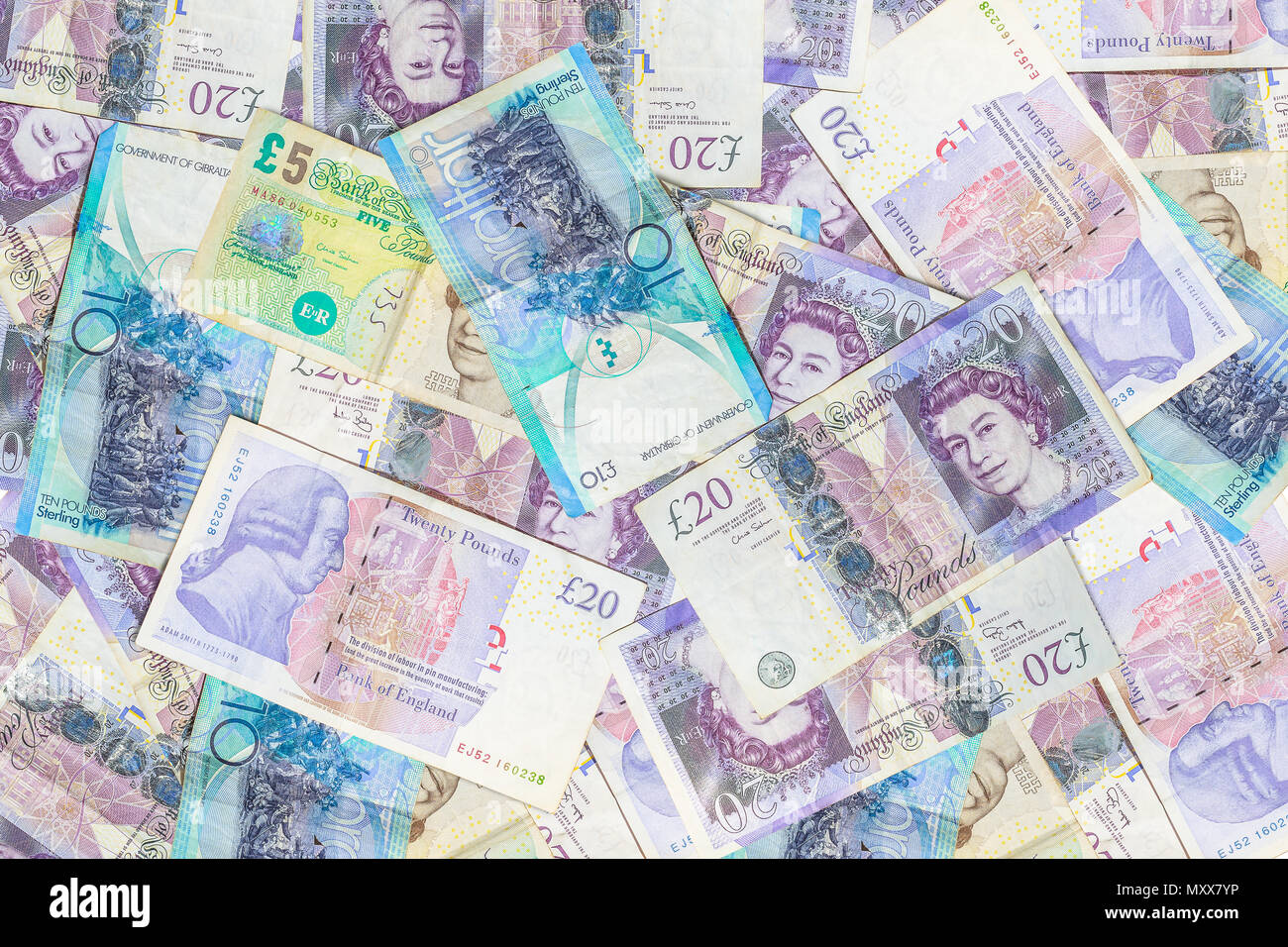 London, Großbritannien, 22. März 2018: Britisches Pfund ...