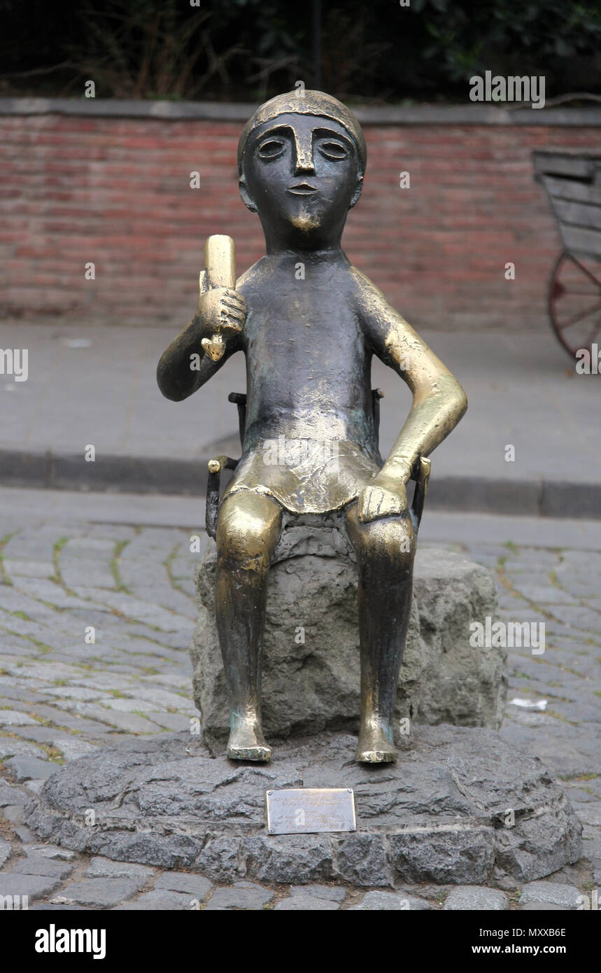 Toastmaster Statuette in Tiflis Stockfoto