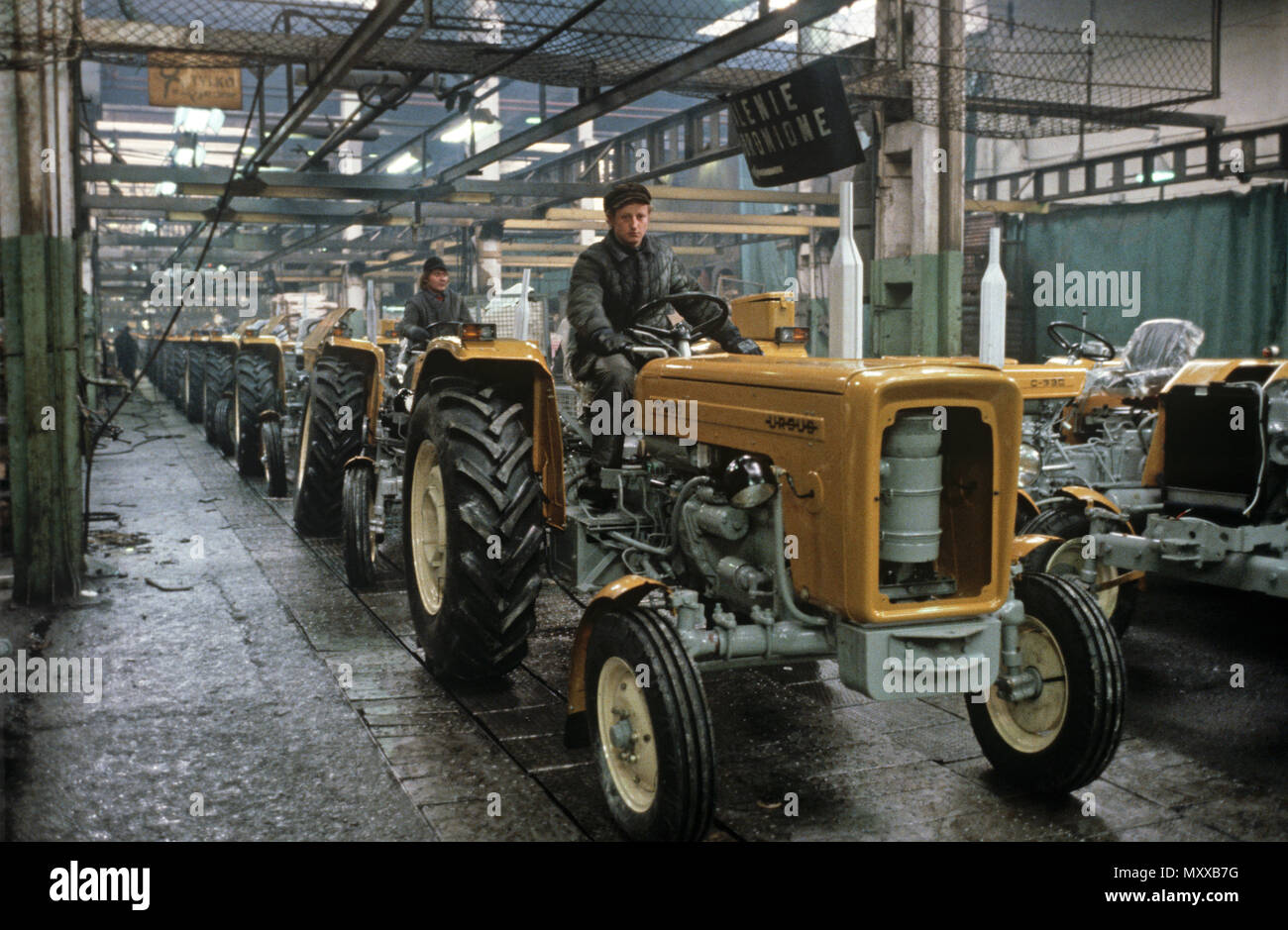 URSUS Traktor Fabrik, Lubin, Polen Stockfoto