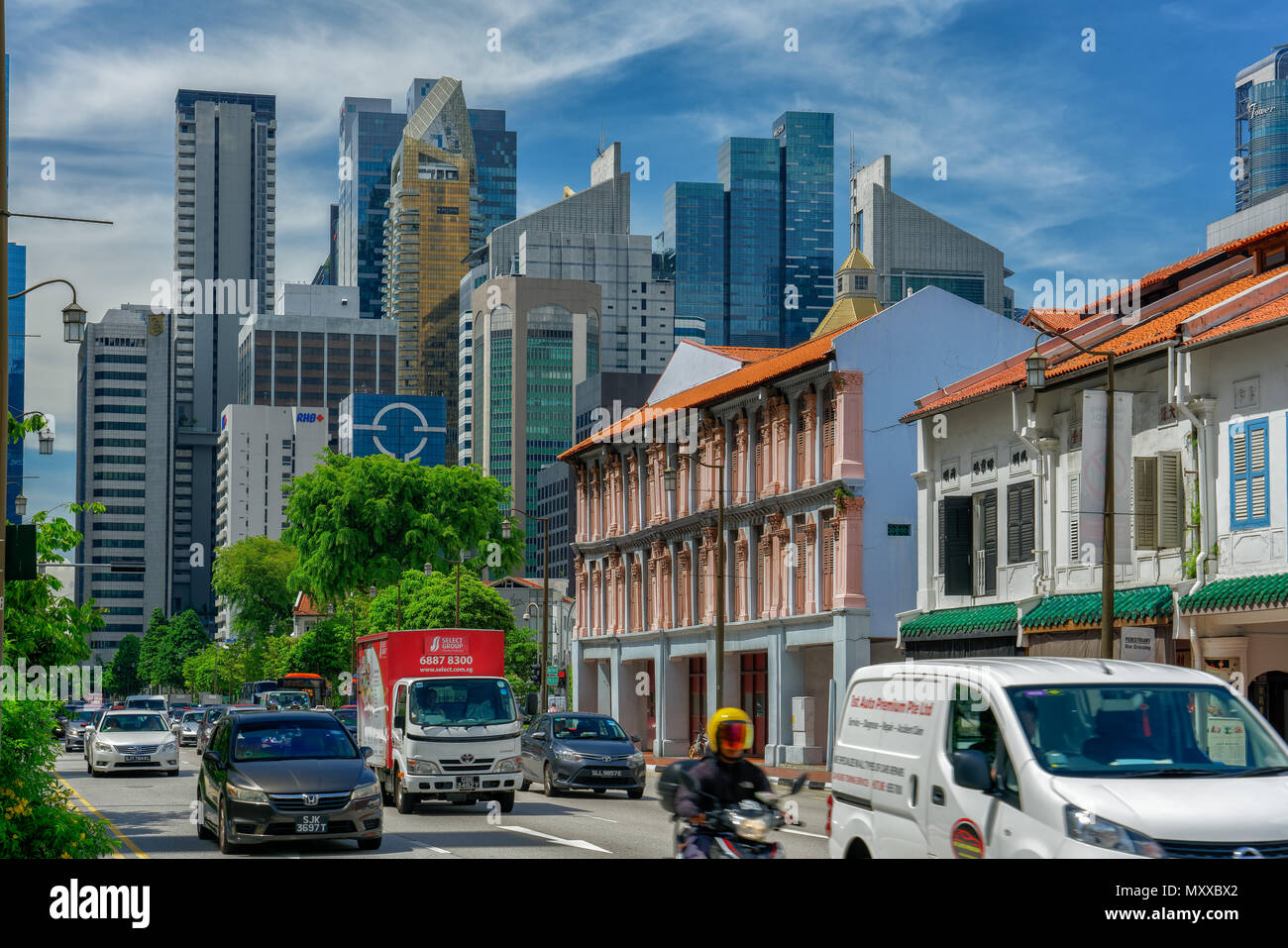 Chinatown ist ein subzone und ethnische Enklave innerhalb der Outram liegt in der zentralen Gegend von Singapur. Stockfoto