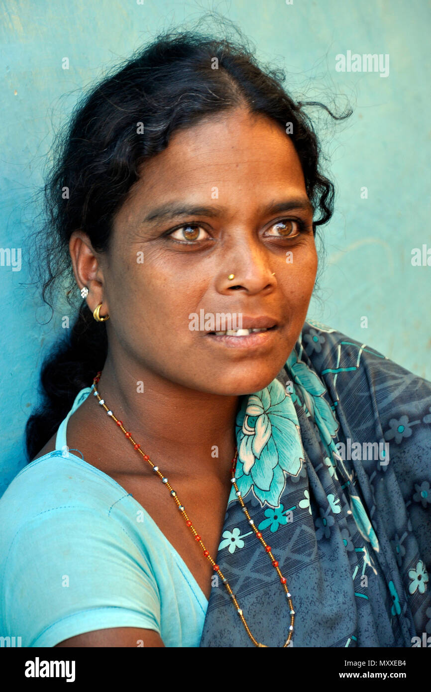 Indien, Orissa, Puri, Onkadelli Dorf, das tägliche Leben Stockfoto