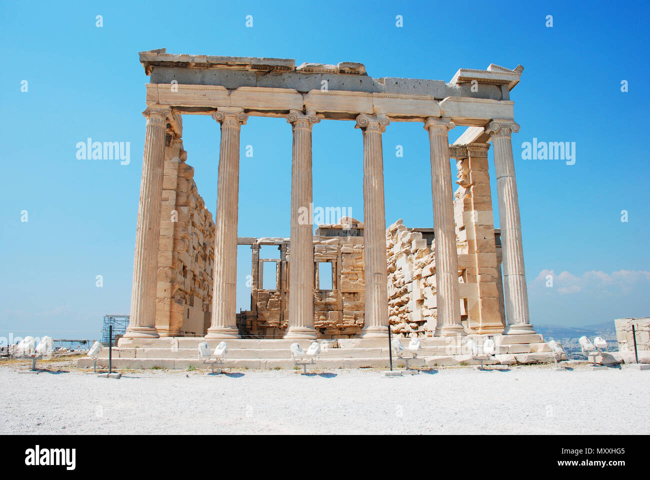 Erechteion Tempel auf der Akropolis in Athen Griechenland Stockfoto