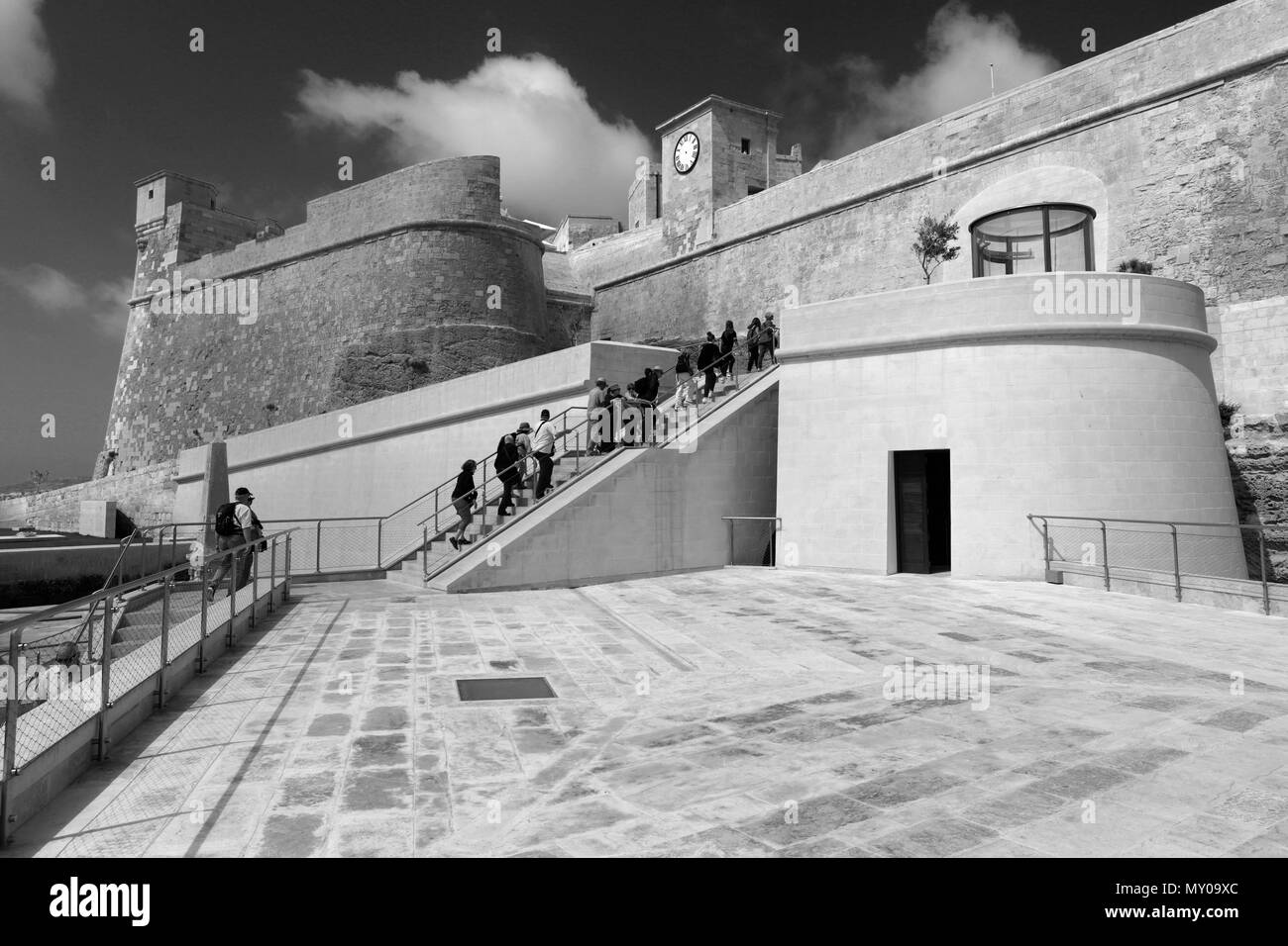 Sommer Blick auf die Cittadella, in Victoria City, der Hauptstadt der Insel Gozo, Malta Stockfoto