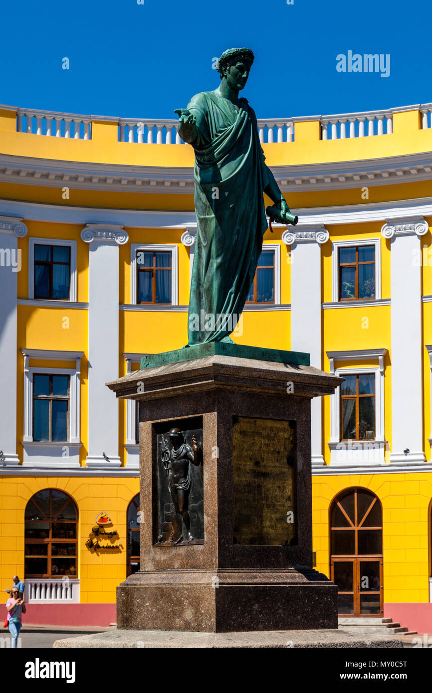 Denkmal für die Duc De Richelieu, Odessa, Ukraine Stockfoto