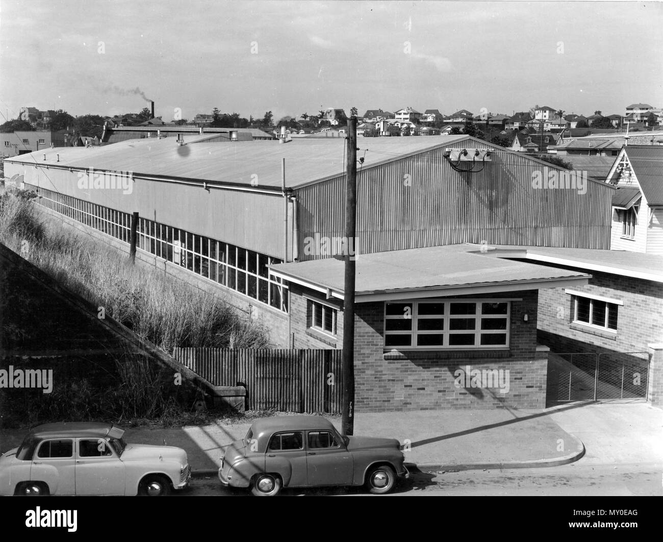 South Brisbane Technische Hochschule, Baunebenberufe Gebäude - Brisbane, August. Stockfoto