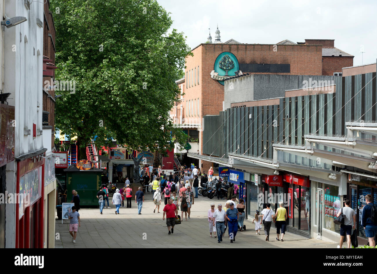 Hertford Road, Coventry City Centre, West Midlands, England, Großbritannien Stockfoto