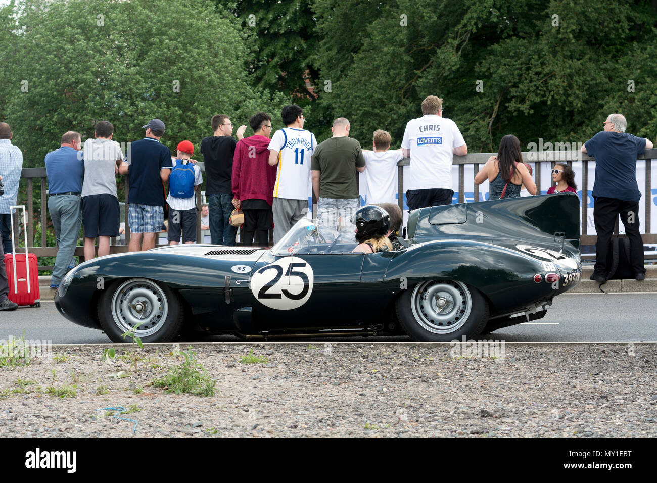 1955 Jaguar D-Type (393 RW) Stockfoto