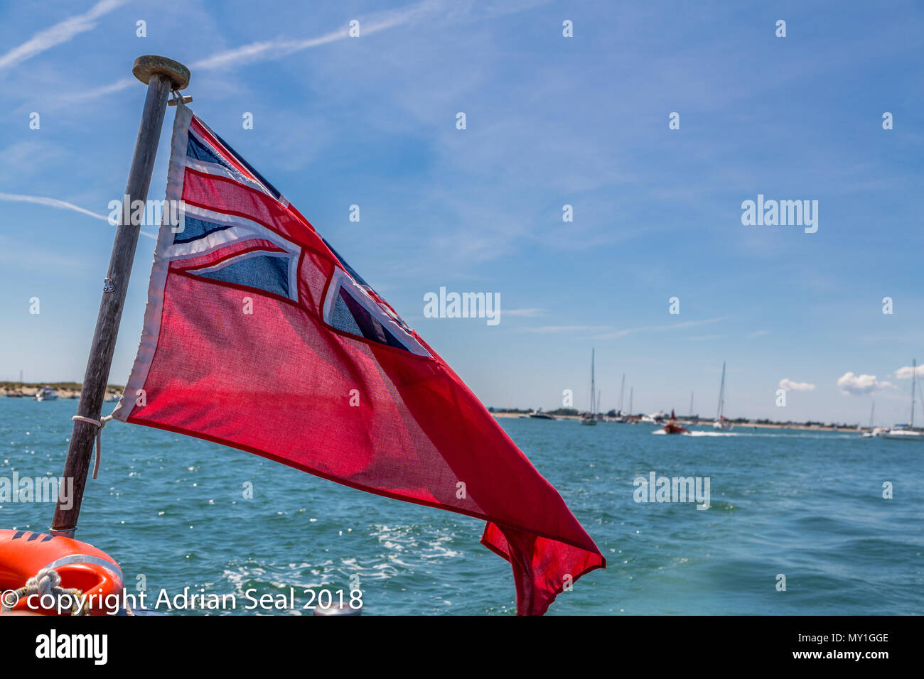 Flagge, rot (warnflagge, protestflagge) - Schiffsbedarfonline