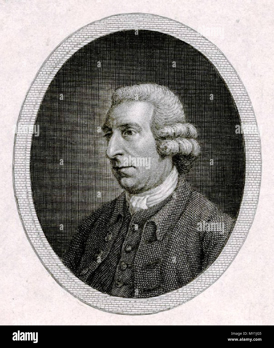 . Englisch: Ein kupferstich von John Hall für die Titelseite von John Scott von amwell's poetische Werke, 1782. 1782. John Hall 479 Scott von amwell Stockfoto