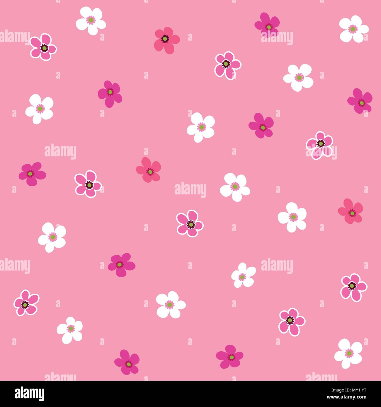 Nahtlose rosa Blume-Muster Stock Vektor