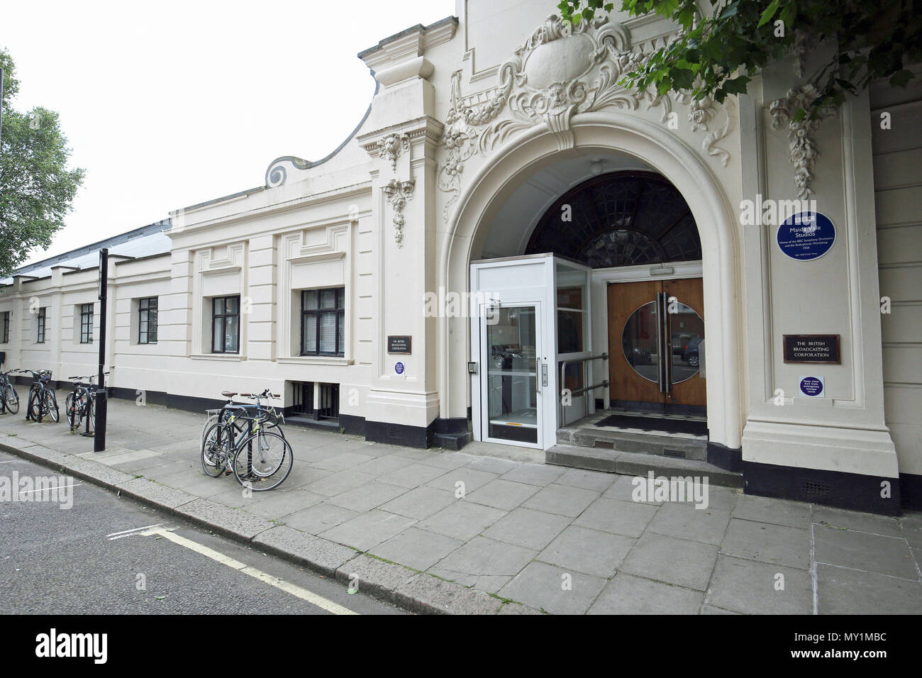 Die BBC Studios in Maida Vale, London. Der Fernsehveranstalter ist Verlassen des berühmten Studios, um eine neue Entwicklung in East London zu bewegen. Stockfoto