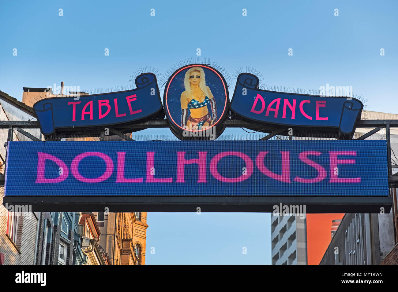 Dollhouse anmelden Reeperbahn St. Pauli Hamburg Deutschland Stockfoto