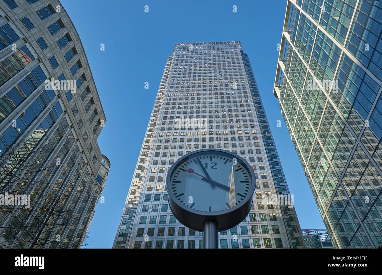 Canada Square Canary Wharf HSBC Stockfoto