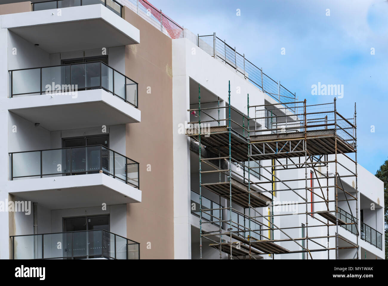 Ein neues Appartementhaus in Seven Hills, NSW Australien gebaut Stockfoto