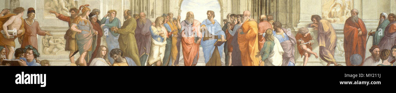 478 Schule von Athen 7/8 Stockfoto