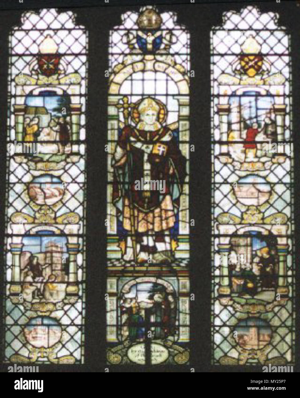 . Englisch: St. Mellitus. Mittelalter. Unbekannt 500 St. Mellitus Stockfoto