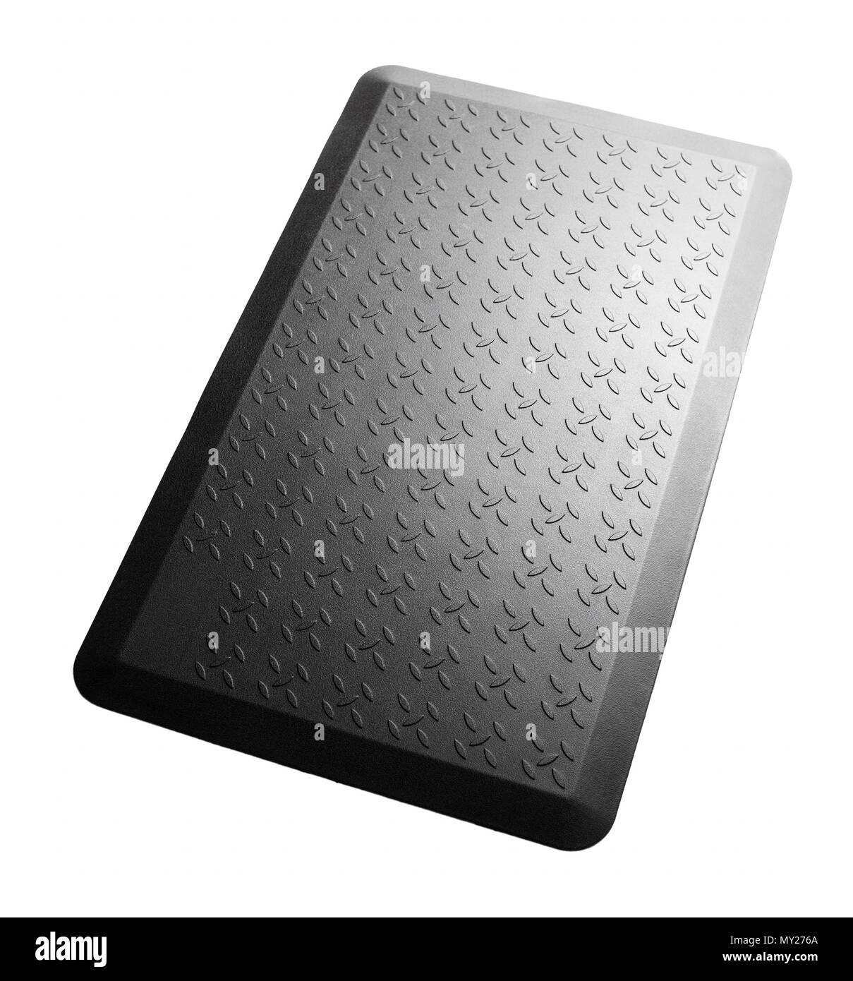 Schwarz Silikon matte isoliert. Stockfoto