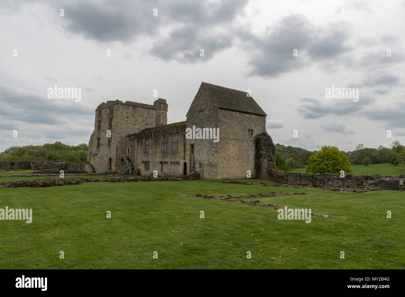 Helmsley Schloss, Helmsley, North Yorkshire Moors, North Yorkshire, England Stockfoto