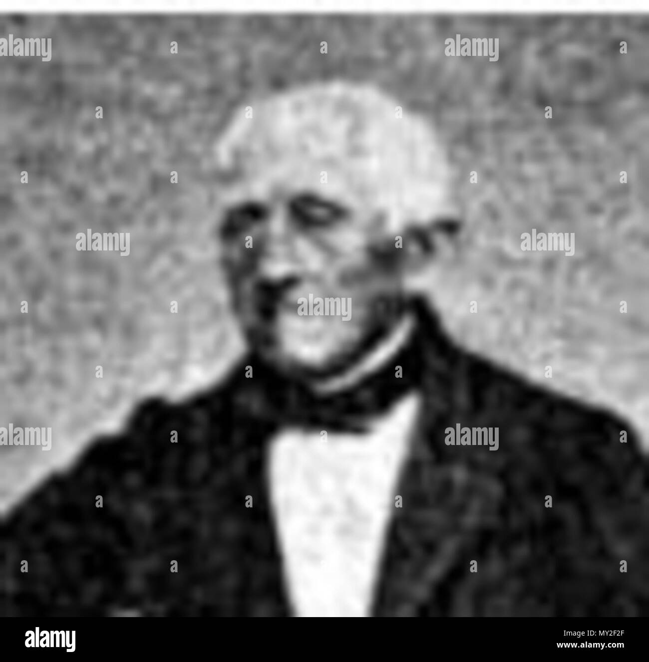 . Englisch: Oberst Marcin Tarnowski im Alter von 84 Jahr Polski: Pułkownik Marcin Tarnowski w Wieku 84 lat. 1862. Autor von m.Tarnowski, unbekannter Fotograf. 514 Marcin Tarnowski - popiersie Stockfoto