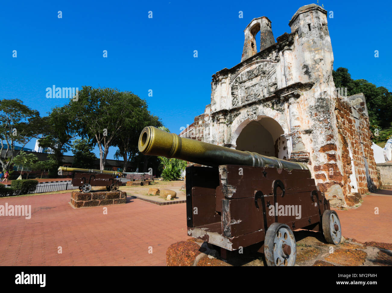 A Famosa Malakka Verteidigung Gate Stockfoto