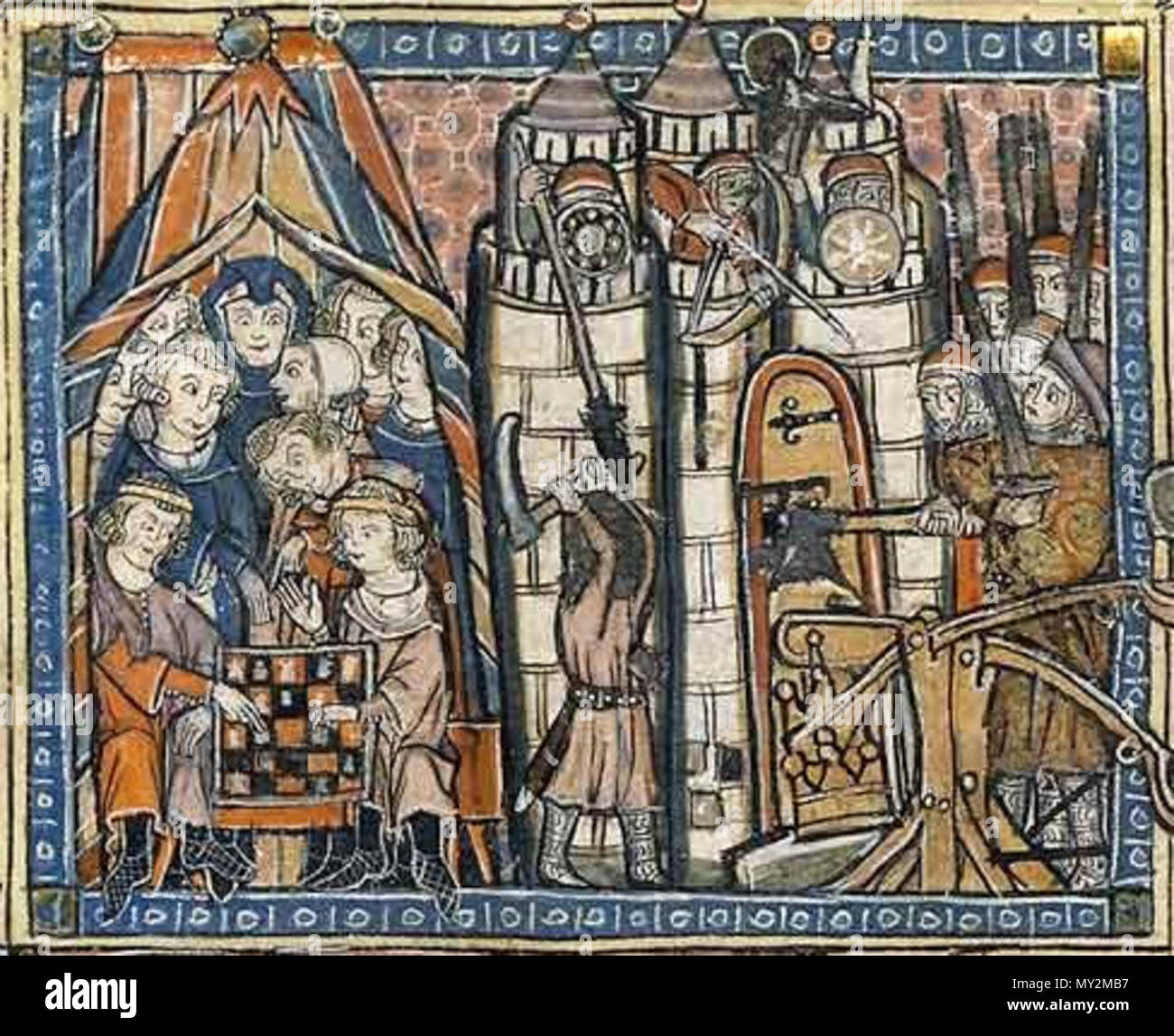 . Čeština: Historie země Svaté. 14. Jahrhundert. Guillaume de Tyr509 Svatazeme Stockfoto