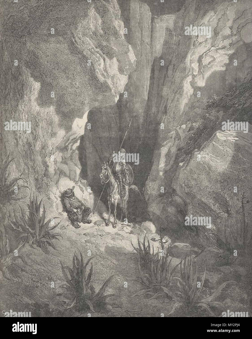 . Englisch: Die Göttliche Komödie Illustrationen von Gustave Dore. 24. Februar 2016. Giulio Campagnola, Gustave Dore 519 Die Göttliche Komödie I Stockfoto
