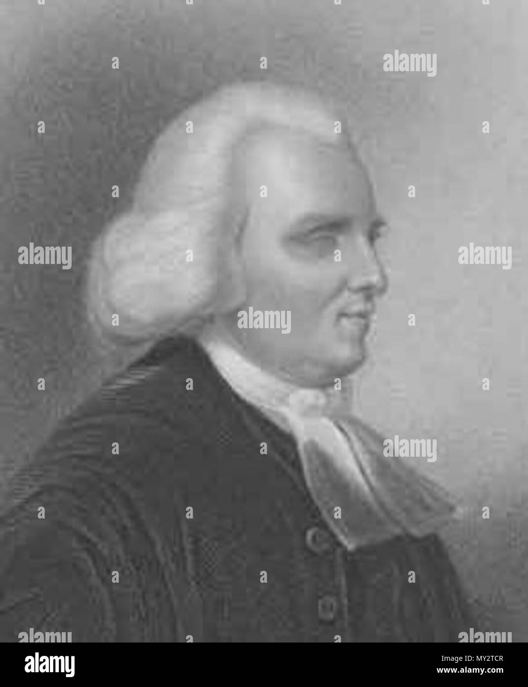 . Englisch: Thomas Blacklock (1721-1791). 1840. 19.-Jahrhundert Gravur auf der Basis des achtzehnten Jahrhunderts Malerei 528 ThomasBlacklock (7/8) Stockfoto