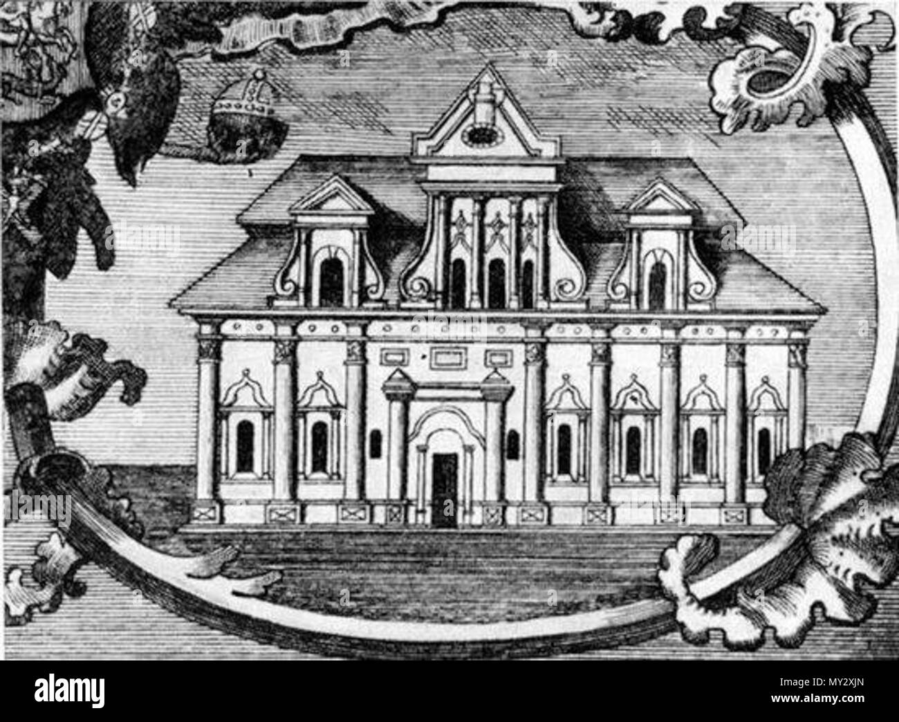 . Englisch: Typografie von Kiew Pechersk Lavra, Gravieren, 1758. 1. Januar 1758. Unbekannt 539 Typografie von Kiew Pechersk Lavra (Gravur, 1758) Stockfoto