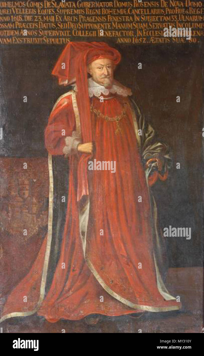 552 Vilém Slavata z Chlumu Stockfoto