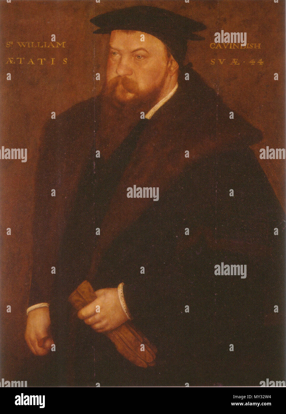 . Sir William Cavendish (1505 - 25. Oktober 1557), englischer Höfling, zweiter Ehemann von Bess von Hardwick und Vorfahren der Herzöge von Devonshire. ca. 1547. Unbekannt Englisch: Vielleicht John Bettes 564 William Cavendish c 1547 Stockfoto