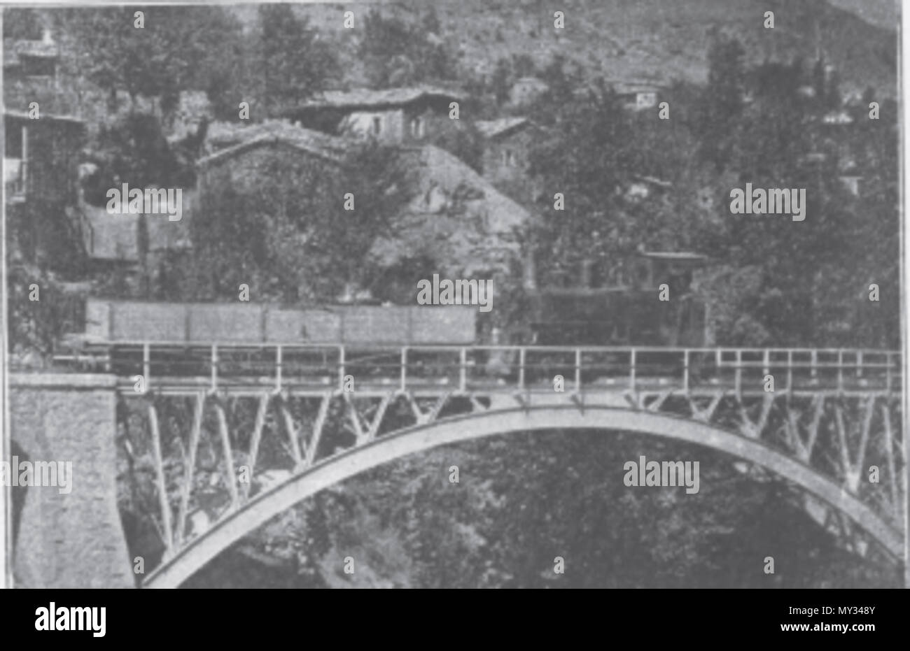 . Ελληνικά: Το χωριό Κάτω Ζαχλωρού το 1896 Englisch: Zachlorou Dorf in Achaia. 30 Januar 2014, 18:09:19. Unbekannt 573 Zachlorou Stockfoto