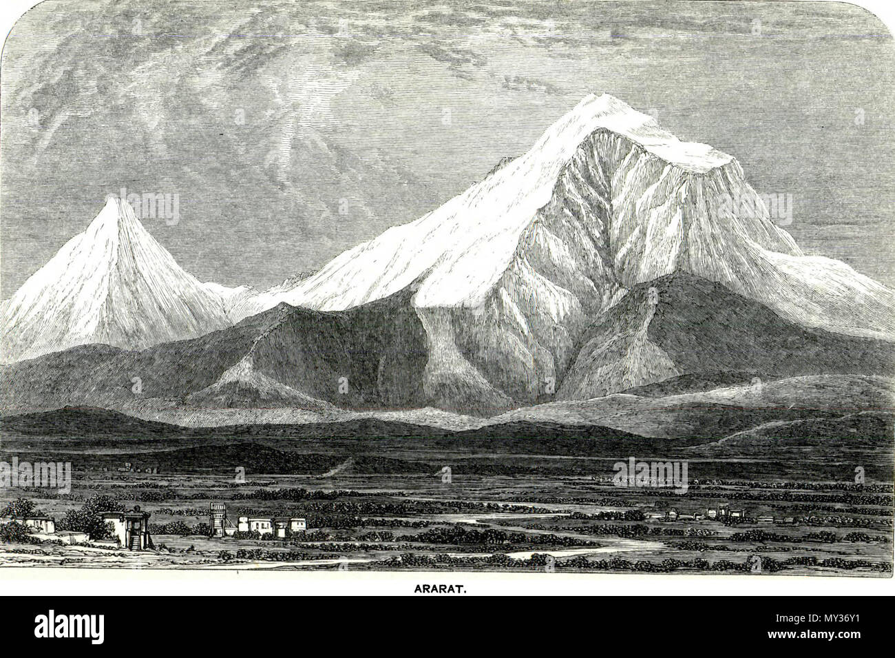 . Englisch: Reisen im zentralen Kaukasus und Basan: einschließlich Besuch in Ararat und Tabreez und Anstiege von Kazbek und Elbruz. 1869. Douglas William Freshfield (1845-1934) 534 Reisen im zentralen Kaukasus und Bash S. 124 Stockfoto