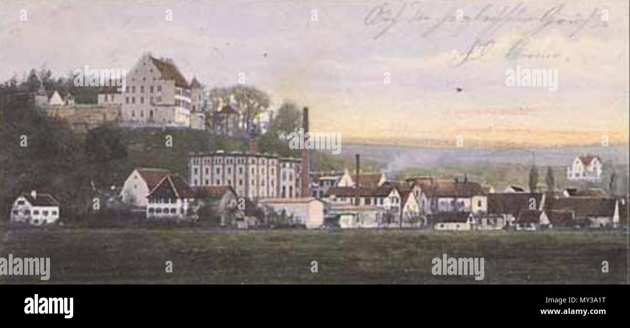 . Englisch: Warthausen-1905, von einer 100 Jahre alten Post Card. 1905. Unbekannt 558 Warthausen-1905 Stockfoto