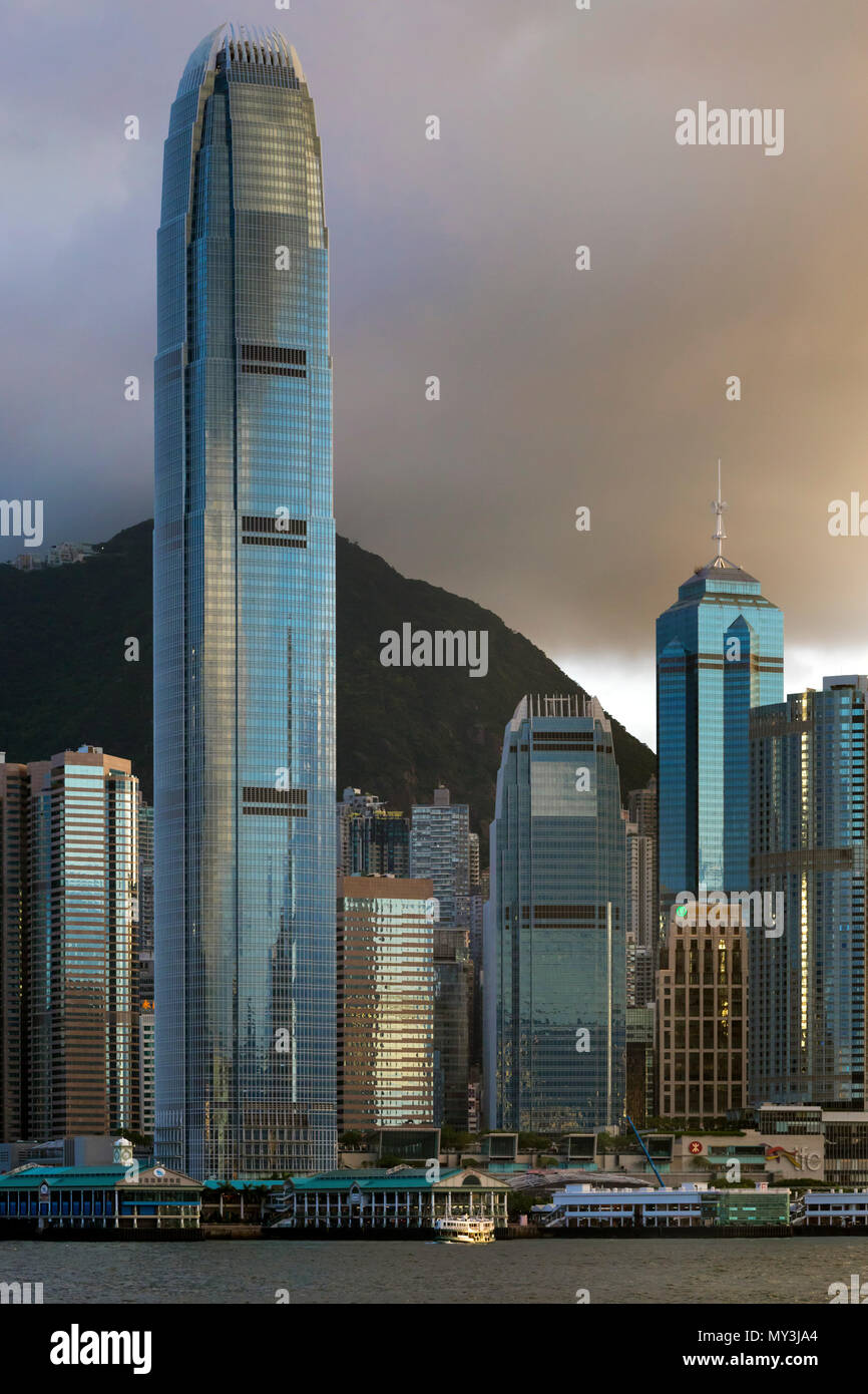 International Finance Centre, Victoria Hafen und Hong Kong, SAR, China Stockfoto