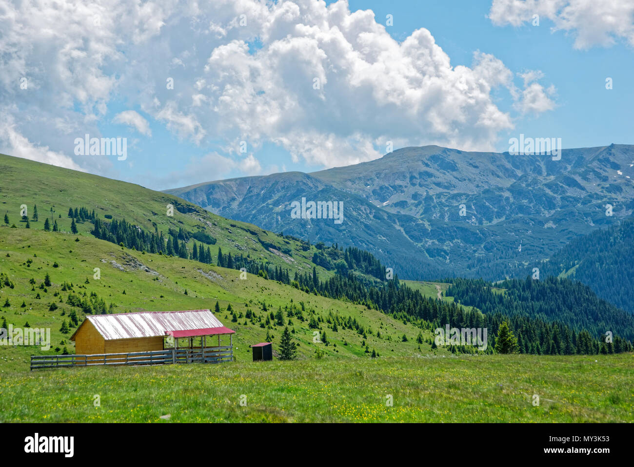 Road Trip wahr die wunderbare Natur und Landschaft Rumäniens Stockfoto